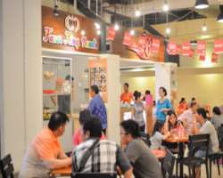 If you get tired after a hectic shopping at the mall, you can dine at two food sections inside the mall.